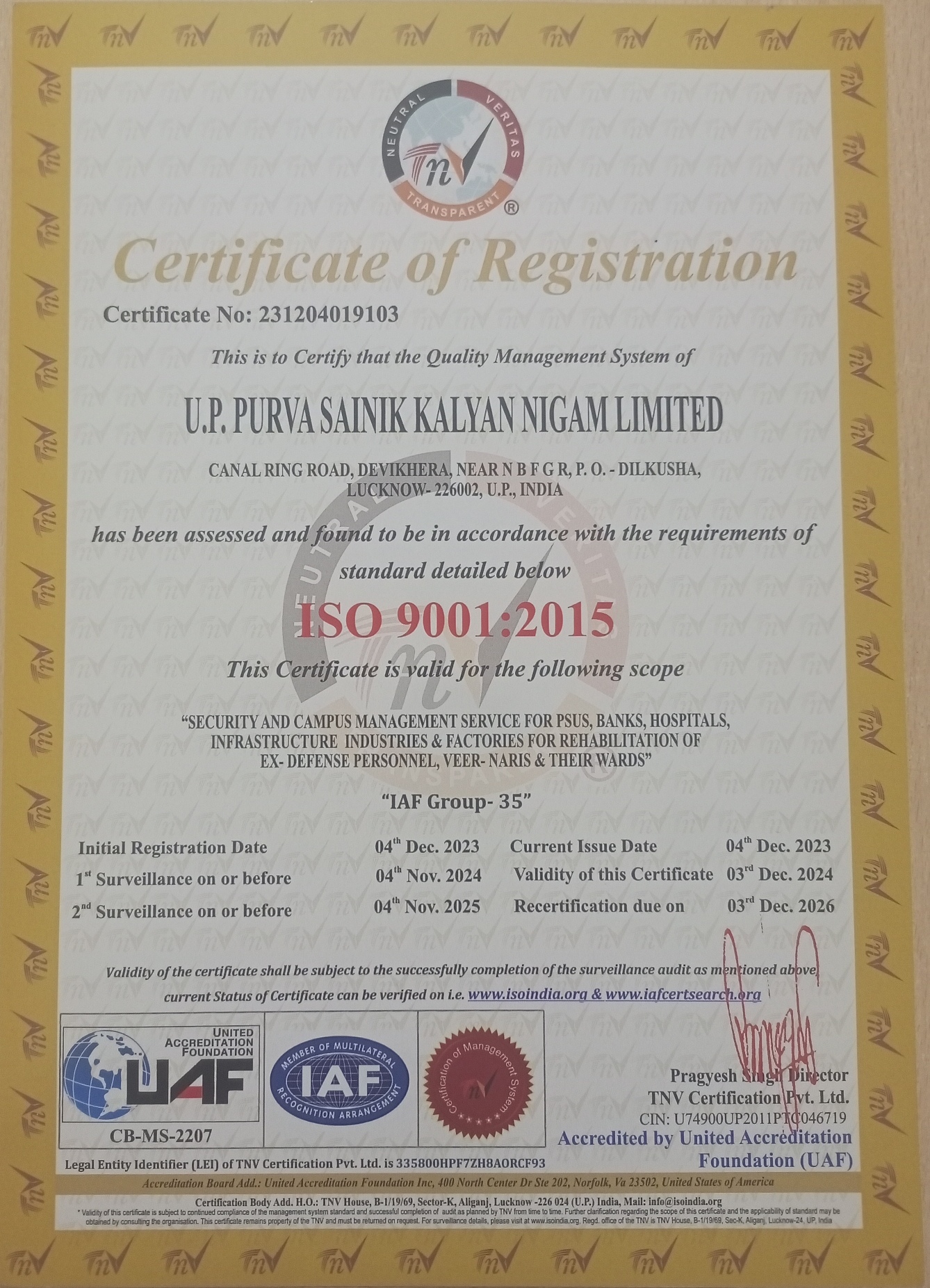 ISO 9001-2015